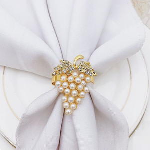 Anneau de serviette en métal ananas décoratif fini or argent de Style Simple pour anneau de serviette de célébration de mariage pour la fête de mariage - Product Image 4