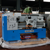 Nouveau tour à métaux horizontal conventionnel HIPOW C6240C, usage moyen, semi-automatique, manuel, conicité de broche MT6, haute productivité