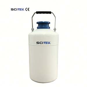 ถังบรรจุไนโตรเจนเหลวแบบแห้ง SCITEK ขนาด 1.3 ลิตร ผลิตจากสแตนเลส พร้อมฝาปิดที่สามารถล็อคได้ สำหรับการเก็บรักษาแบบแช่แข็ง - Product Image 2