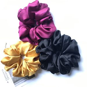 MIO 18/15cm tamaño extra grande pelo Scrunchies para mujeres niñas <span class=keywords><strong>cinta</strong></span> para el cabello satén <span class=keywords><strong>cinta</strong></span> elástica de gran tamaño - Product Image 4