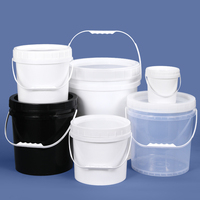 Seau en plastique alimentaire en gros avec couvercle à vis, 3 gallons, certifié UE, baril personnalisé pour l'emballage d'aliments pour animaux de compagnie
