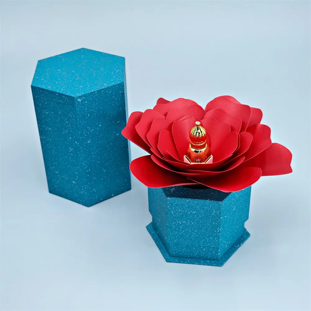 Vente en gros Boîte d'emballage cadeau de fleur en carton cylindrique de luxe pour bouquet de parfum Boîte de luxe vide cadeau de rose