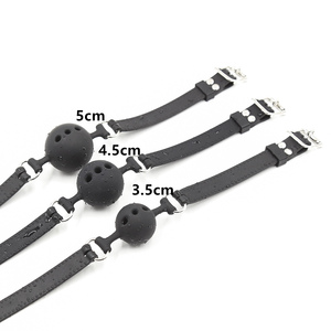 Tapón Bucal de Silicona SM, Juguete Sexual de Sujeción SM, Suministros Sexuales, Bola Bucal de Silicona con Orificio, Accesorios de Pasión para Adultos de Silicona - Product Image 1