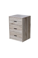 Meuble de chambre moderne pas cher, petite commode blanche en bois pour salon avec 3 tiroirs, commode en bois avec poignée métallique