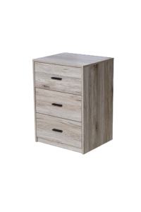 Meubles <span class=keywords><strong>de</strong></span> chambre à coucher modernes, petite armoire en <span class=keywords><strong>bois</strong></span> blanc bon marché avec 3 tiroirs, commode en <span class=keywords><strong>bois</strong></span> avec poignée en métal - Product Image 3