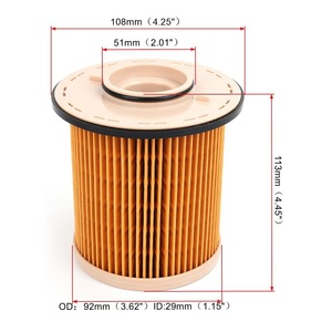 กรองน้ำมันดีเซล 108 มม. X 113 มม. สำหรับ Dodge Ram 4883963AA อะไหล่เปลี่ยนไส้กรองกระดาษ - Product Image 1