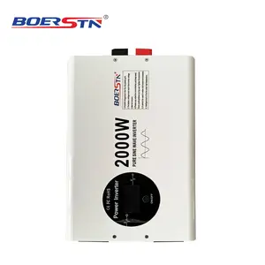 Inverter daya gelombang sinus murni, 12v 24v 48v DC ke AC 110v 220v 1000 v 2000w 3000w 4000W kualitas tinggi