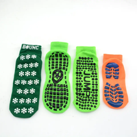 Chaussettes de trampoline antidérapantes à la cheville, personnalisées en gros, pour le saut sur trampoline