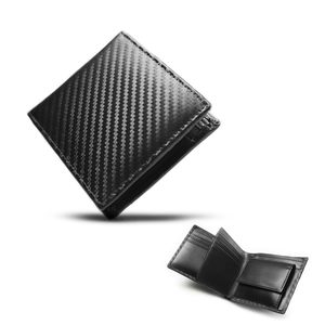 Men's Genuine Leather <b>Wallet</b> <b>Compact</b> Multi-Card Slots Business Casual Everyday Use Black - Product Image 1