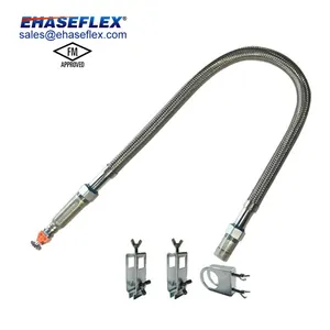 Fire Flexible Sprinkler Hose Stainless Steel Flexible Fire Sprinkler Dropper Hose For Use In Commercial Suspended Ceiling