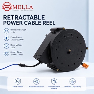 <span class=keywords><strong>Avvolgicavo</strong></span> Retrattile Mella 5M con Nuovo Connettore, <span class=keywords><strong>Avvolgicavo</strong></span> Elettrico per Piccoli Elettrodomestici - Product Image 3