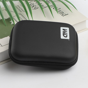 Sac de rangement pour disque dur, étui universel noir EVA pour disque dur externe, câble d'alimentation, protection des écouteurs - Product Image 1