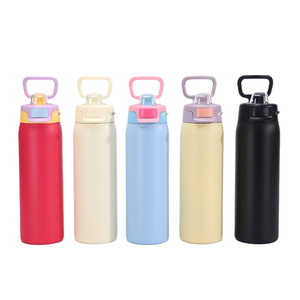 stainless steel vacuum insulated water <b>bottle</b> 304 custom logo laser engraving matte finish dual drink lid 22oz 32oz - Product Image 1