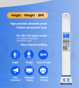 Báscula de Altura y Peso con Monedero, Pantalla Táctil de 10.1 Pulgadas con Impresora Térmica para Farmacia o Gimnasio - Product Image 5