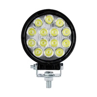 Projecteur de travail LED étanche haute luminosité 45W 4 pouces 12-48V pour excavatrice, lampe accessoire pour engins de construction