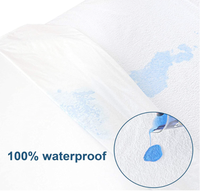 Housse de protection pour matelas, éponge respirante en bambou et coton, imperméable, 1 pièce