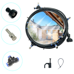 66 FT屋外ミスティング冷却システム20ノズルと3/4 "パティオガーデントランポリン温室用真鍮アダプター - Product Image 3