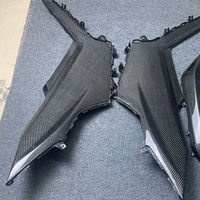 Panneaux de carénage en fibre de carbone noire brillante/mate pour KTM EXC XC-W EXC-F XC-F 2024-2026, sans découpe, anti-corrosion, remplacement