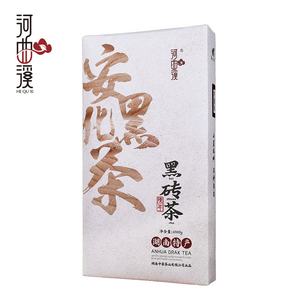 Thé noir Anhua biologique de spécialité du Hunan 1000 grammes directement de l'usine Hqu Xi thé en brique approuvé par Xi'an - Product Image 1