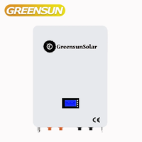 Greensun système d'alimentation hybride solaire et éolienne 5kw 8kw 10kw 12kw Kit de système solaire domestique à phase divisée 110/120v