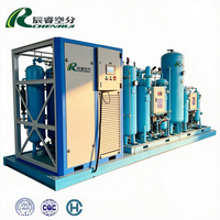 Unité de séparation d'air compacte à haute performance contrôlée par PLC, installation de production d'azote liquide, équipement de production de gaz avec une pureté de 99,99 %