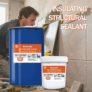 Sellador de Silicona para Vidrio Aislante de Dos Componentes SEIMEDA, Sellador Secundario de Alta Elasticidad y Adhesión para IGU - Product Image 2