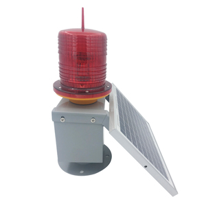 Fuoco di media intensità del camion avvertimento di rotazione di energia bassa costante lampeggiante solare faro di ostruzione di aviazione luce per il giardino - Product Image 6