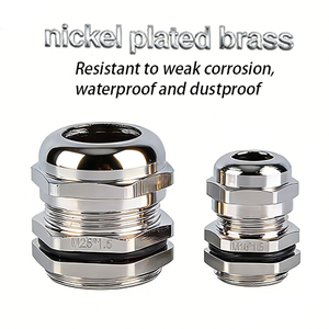 ตัวเชื่อมสายไฟกันน้ำ JIAF รุ่น PG13.5 ระดับ IP68 ทำจากทองเหลืองชุบนิกเกิล คุณภาพสูง ปรับแต่งได้ รุ่น PG16 PG19 - Product Image 2