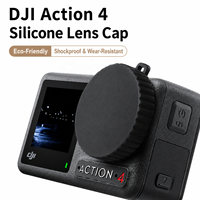 Couvre-objectif DJI Osmo Action 4, capuchon d'objectif d'appareil photo en silicone TPU anti-poussière et antichoc pour accessoires Action 4