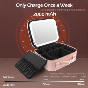 Organizadores de Brochas de Maquillaje PU B2B con Cierre de Cremallera, <span class=keywords><strong>Descuentos</strong></span> al por Mayor, Bonificación por Contrato Anual, Bolsa de Almacenamiento de Cosméticos Portátil para Viajes - Product Image 4