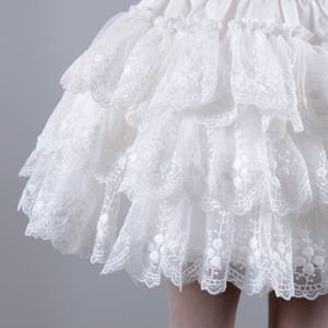 Usine de haute qualité 15 Couleurs-Offre Spéciale <span class=keywords><strong>Court</strong></span> <span class=keywords><strong>Jupon</strong></span> Pour Le Mariage Une LIGNE Vintage Tulle Noir et <span class=keywords><strong>blanc</strong></span> fleur fille robes - Product Image 6