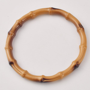 Plastic Round Bamboo Ring Handle For <b>Bags</b> Luggage <b>Accessories</b> Durable Die Casting Image Color - Product Image 4