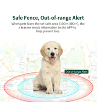 Collier GPS anti-perte pour chien en promotion, étanche IP67 en plastique, technologie NFC, localisateur d'animaux de compagnie précis en temps réel à niveau mondial