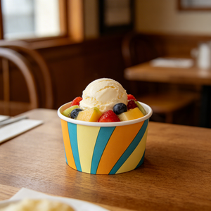 Vente directe d'usine : gobelets à dessert, coupes à glace en papier personnalisés avec logo, 4oz, 5oz, 8oz, pour emporter - Product Image 1