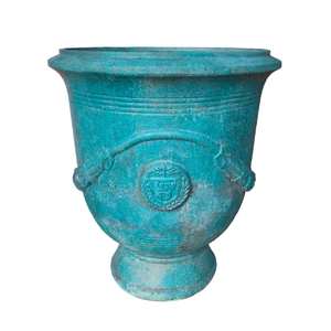 Chau Viet Pottery Vietnam Factory Estilo moderno Forma Fibra de vidrio 3 piezas Juego de macetas de jardín Macetas para exteriores para todas las estaciones Pintadas - Product Image 3