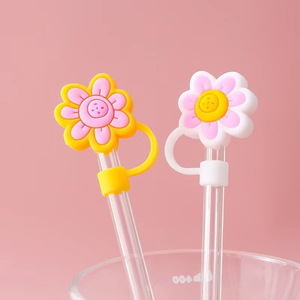 Custom Cartoon Cup Accessories 10mm Large Rubber Kids <strong>Straws</strong> <strong>Hats</strong> Cover <strong>Drinking</strong> Boba <strong>Straw</strong> Topper Charm - Product Image 4