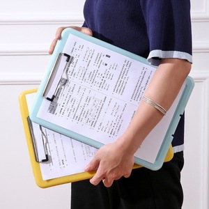 Factory Plastic Clipboard <b>File</b> <b>Box</b> A4 Document Storage Student Office Organizer Transparent Blue Pink Yellow White Green Purple - Product Image 3