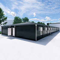 Maison conteneur préfabriquée de 40 pieds facile à assembler maison préfabriquée en paquet plat avec dessin pour le Nigeria Afrique du Sud