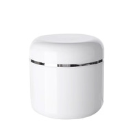 Bocaux en plastique PP de 300g avec couvercle à vis et filetage argenté pour emballage cosmétique de crème corporelle et crème de moxibustion