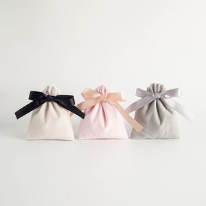Sacs en velours à cordon pour emballage en vrac, présentation de cadeaux, rangement, mariage, voyage, bonbons, pochettes anti-poussière - Product Image 4