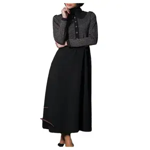 OEM Long Sleeve Muslim Dress Kaftan Abaya for Women Islamic Clothing for Adults Available in Dubai