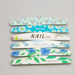 <span class=keywords><strong>Lima</strong></span> de Uñas Profesional con Diseño de Flores y Logotipo Personalizado, 6 Diseños, <span class=keywords><strong>Lima</strong></span> de Uñas Delgada Tipo Zebra, Forma de Media Luna, Grano <span class=keywords><strong>80</strong></span>/<span class=keywords><strong>80</strong></span> - Product Image 1