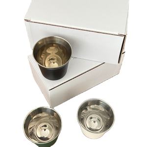 Mug à espresso en acier inoxydable à double paroi personnalisé de 80 ml et 160 ml, tasses <span class=keywords><strong>Nespresso</strong></span>, lot de 2 - Product Image 3