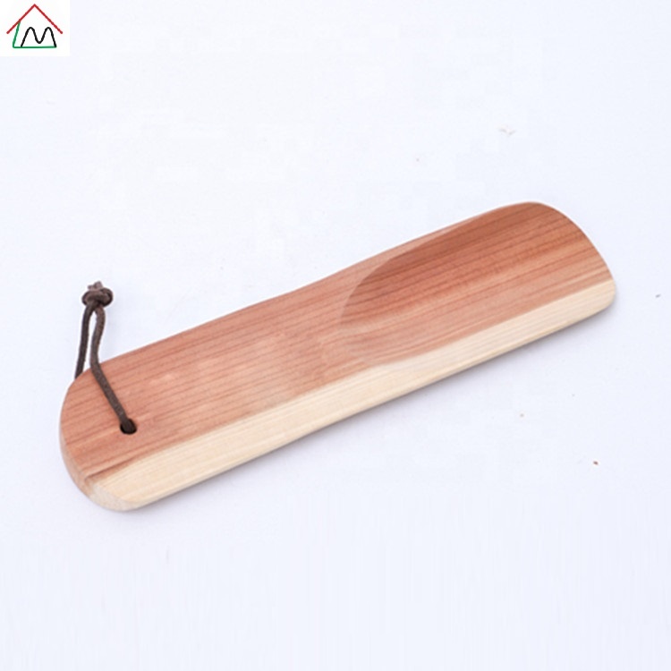 LM-SH901 высокое качество Подгонянные логос кедра деревянный рожок для обуви