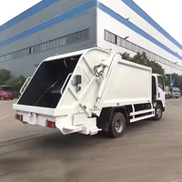 Camion compacteur d'occasion Isuzu, camion à ordures, camion de collecte des déchets, chargement arrière, diesel, transmission 4x2, Euro 3/4/5/6