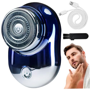 Afeitadora Eléctrica Portátil Profesional Impermeable para Hombre, Mini Afeitadora con Cuchilla Delgada y Malla Curva, Recargable por USB, Ideal para Viajes - Product Image 5