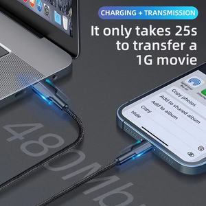 Cable de Carga Tipo C para Teléfono, Cables de Carga Rápida USB-C para iPhone, <span class=keywords><strong>Samsung</strong></span> S24 <span class=keywords><strong>22</strong></span> 21 <span class=keywords><strong>Note</strong></span> 20, Cable USB C para Teléfono Móvil - Product Image 3