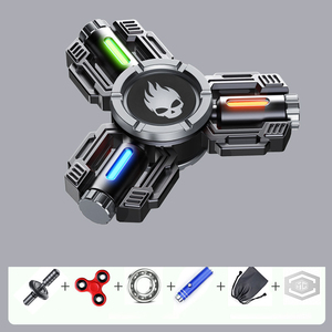 Syh1442 Fidget <span class=keywords><strong>spinner</strong></span> Đồ chơi cho trẻ em người lớn ngón tay kim loại phát sáng trong bóng tối Quà Tặng hiện tại cậu bé người đàn ông chống lo lắng ngón tay con quay hồi chuyển - Product Image 4