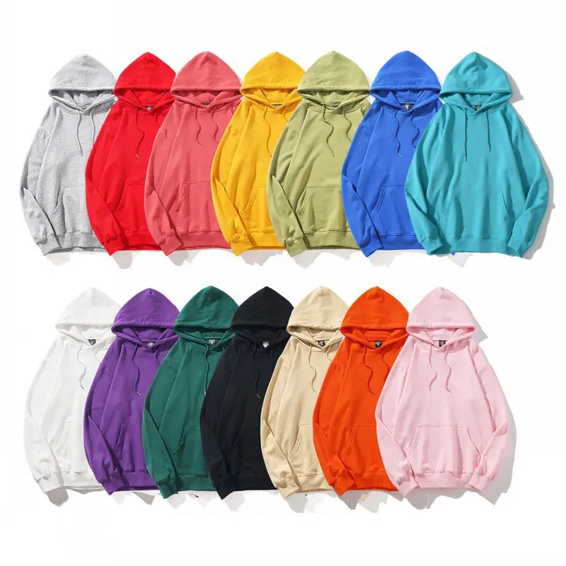 OEM Free Sample Men Hoodie Set Sweatshirt 50 Cotton 50 Polyester Long Sleeve Printed Oversize Pullover Hoodies Wholesale Black