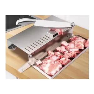 Máquina de corte de hueso de cerdo, cortador de hueso de guillotina multifuncional